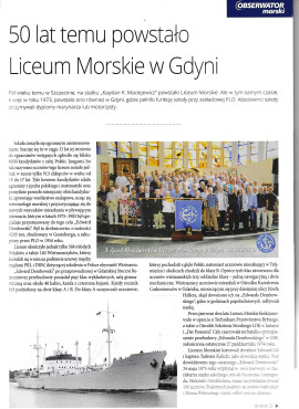 50 lat temu powstało Liceum Morskie w Gdyni