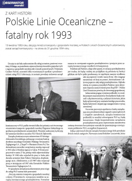 Polskie Linie Oceaniczne - fatalny rok 1993